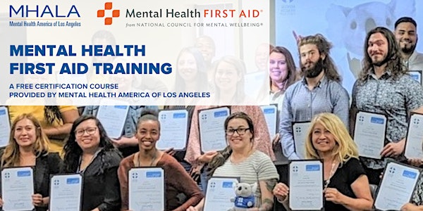 2023 Mental Health First Aid Training Course