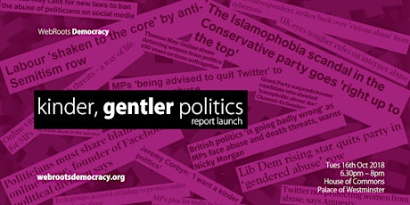 Kinder, Gentler Politics: Report Launch primary image