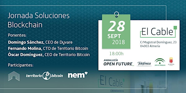 Jornada Soluciones Blockchain, en El Cable