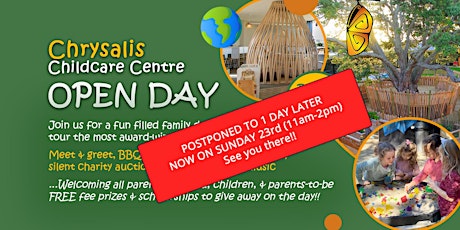 OPEN DAY on EARTH DAY @ CHRYSALIS CHILDCARE primary image