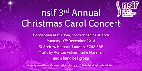 nsif 3rd Annual Christmas Carol Concert primary image