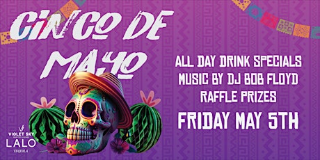 Cinco De Mayo at the Violet Sky Rooftop Lounge! Featuring DJ Bob Floyd! primary image