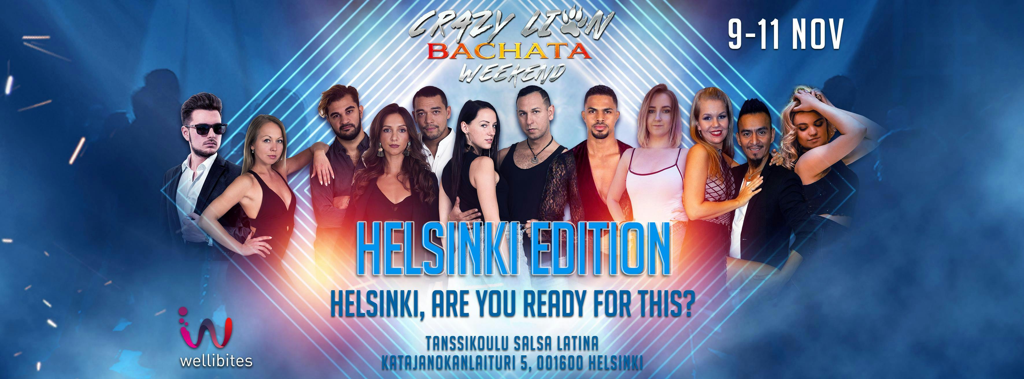 Crazy Lion Bachata Weekend, Helsinki Edition, 9-11 Nov 2018 - Official  Event - 9 NOV 2018