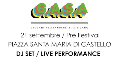 G.A.S.A presenta: WARMUP PRE-FESTIVAL con Origine Mediterranea DJ SET + Melt Dream VHS SET LIVE VISUAL + Lele Gastini LIVE PAINTING G.A.S.A presenta: WARMUP PRE-FESTIVAL con Origine Mediterranea DJ SET + Melt Dream VHS SET LIVE VISUAL + Lele Gastini LIVE PAINTING