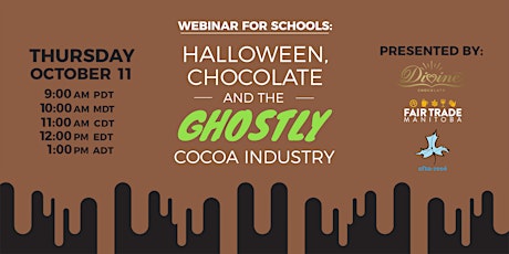 Webinar for Schools: Halloween, Chocolate, and the ghostly Cocoa Industry primary image