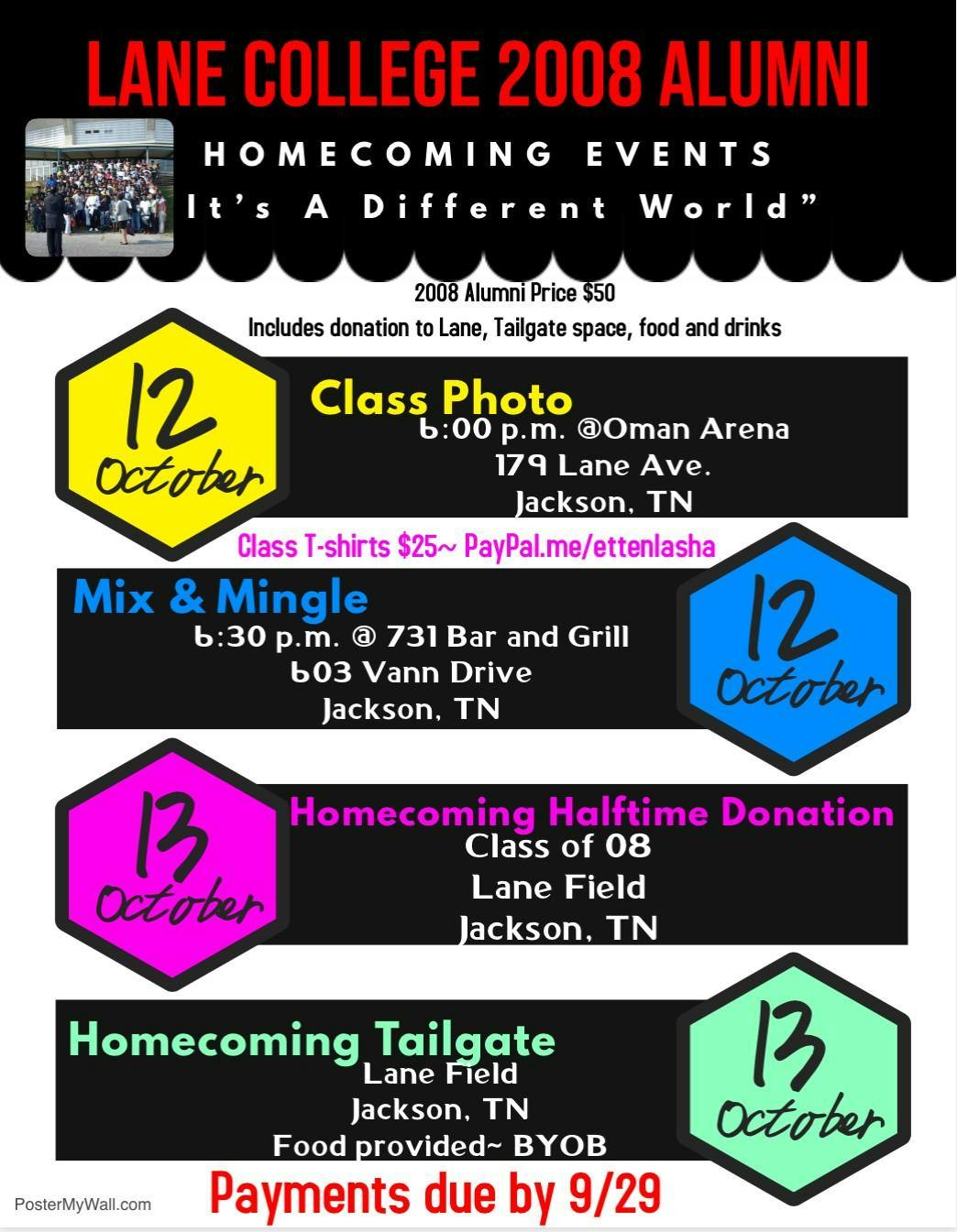lane college class of 2008 homecoming 2k18 festivities 13 sep 2018