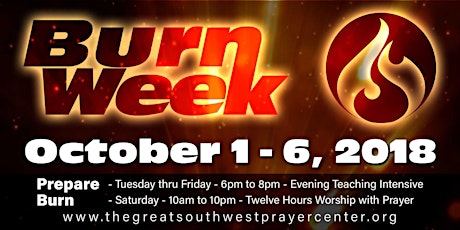 Burn Week - Equipping the Heart to Burn for God primary image