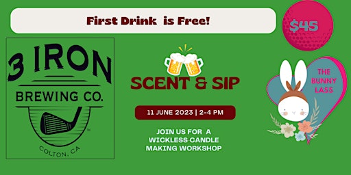 Scent  and Sip at 3 Iron Brewing