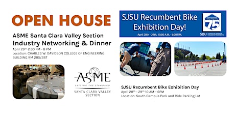 ASME Santa Clara Valley Section Open House Dinner primary image