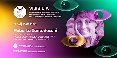 Imagen principal de Visibilia incontra Roberta Zantedeschi