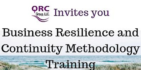 Business Resilience and Continuity Methodology training