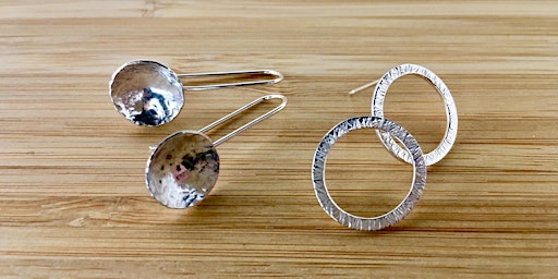 Make a Pair of Textured Silver Earrings primary image