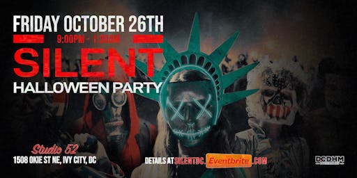 silent halloween costume party