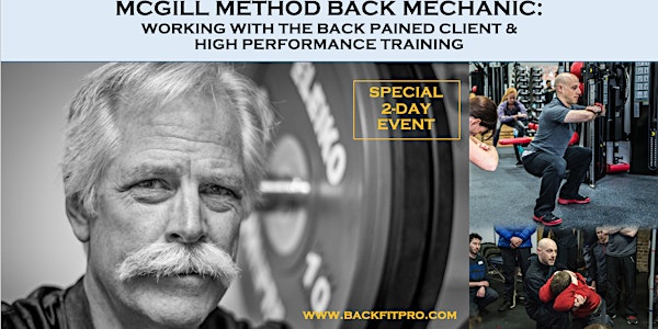 McGill Method: Working with the Back Pained Client (2-Day Course)