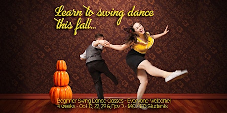 Fall Beginner Swing Dance Classes - 4 weeks primary image