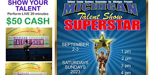 MICHIGAN SUPERSTAR talent show Perform LIVE at Lakeside Mall, September 2,3 primary image