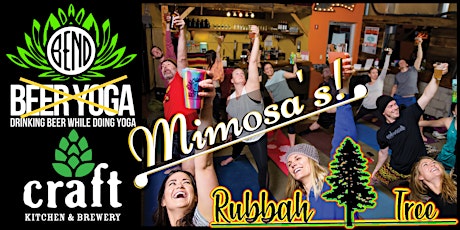 Imagem principal do evento The Official Bend Beer Yoga PRESENTS Reggae Rise and Shine Mimosa Yoga at Craft Kitchen & Brewery featuring Rubbah Tree
