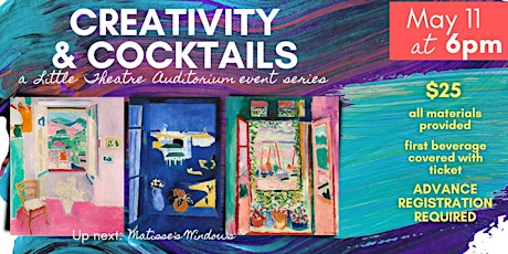 Imagem principal do evento Creativity & Cocktails: Matisse's Windows