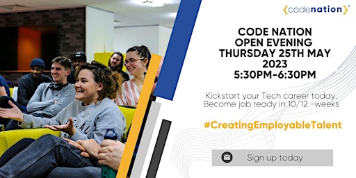 Code Nation Virtual Open Evening Thursday 25th May primary image