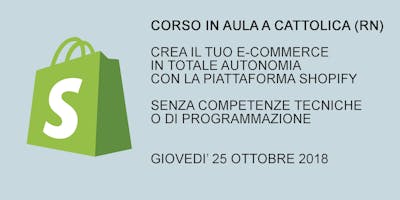 Corso in aula - 'Crea il tuo E-commerce in totale autonomia' Corso in aula - 'Crea il tuo E-commerce in totale autonomia'