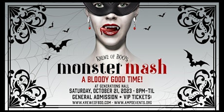 Krewe of Boo! presents MONSTER MASH 2023 (Official Parade After-Party)