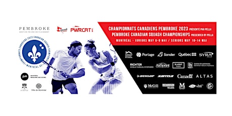 Imagen principal de 2023 Pembroke Canadian Squash Championships Presented by Pella Montréal