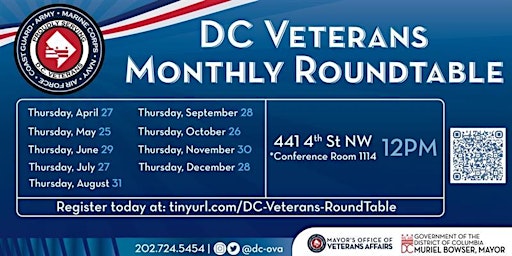 D.C. Mayor's Office of Veterans Affairs Roundtable primary image