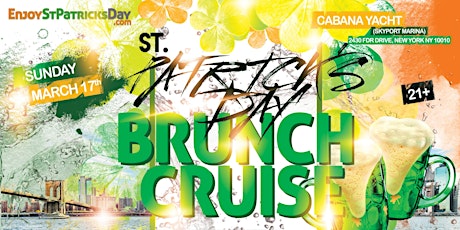 St Patrick's Day Brunch Party Cruise Afternoon Rendezvous New York City