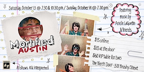MORTIFIED AUSTIN: October 13-14 *All Shows ASL Interpreted* primary image