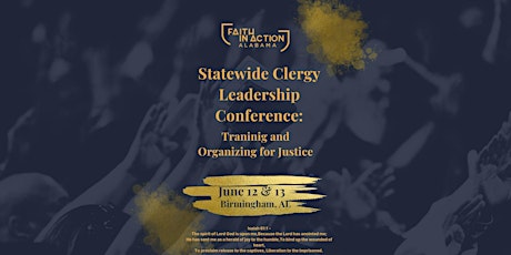Statewide Clergy Leadership Conference:Training and Organizing for Justice
