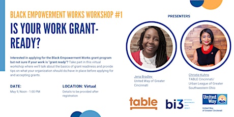 BEW Grant Workshop: Are You Grant-Ready? primary image