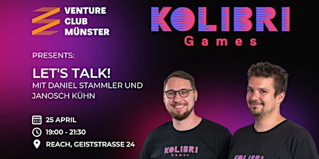 Let's Talk & Lesung mit Daniel Stammler und Janosch Kühn | Kolibri Games