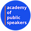 Logotipo da organização Academy of Public Speakers