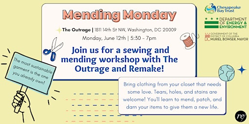 Mending Monday! Sewing Workshop with Remake primary image