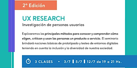 Imagen principal de UX Research - Investigación de personas usuarias