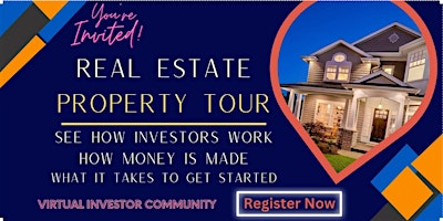 Primaire afbeelding van Real Estate Investing Community – Antioch! Join our Virtual Property Tour!