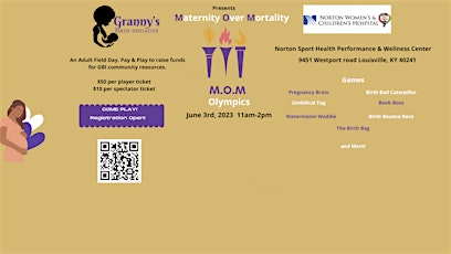 M.O.M. Olympics: Maternity Over Mortality primary image