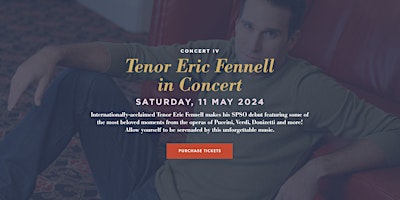 Imagem principal do evento Tenor Eric Fennell in Concert