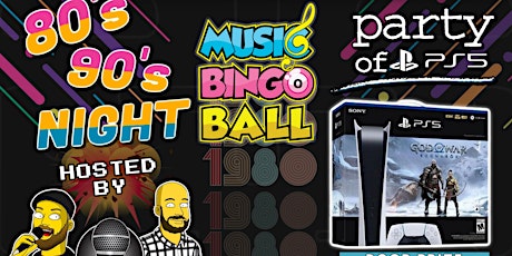 80's & 90's Music Bingo Party