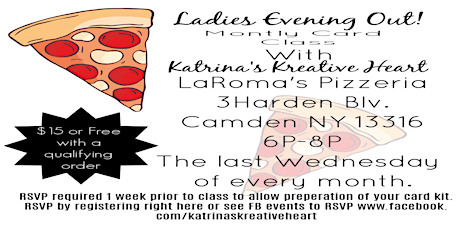 Ladies Evening Out - Monthly Card Class primary image