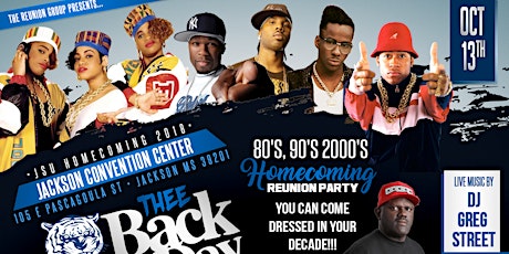 THEE Back In the Day - Homecoming Reunion Party primary image