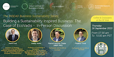 SFHub: INSEAD Business Sustainability Series Part III: EcoVadis