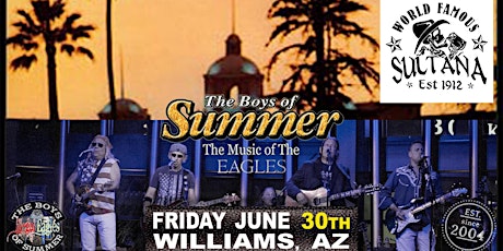 Eagles Experience Boys Of Summer at World Famous Sultana Bar
