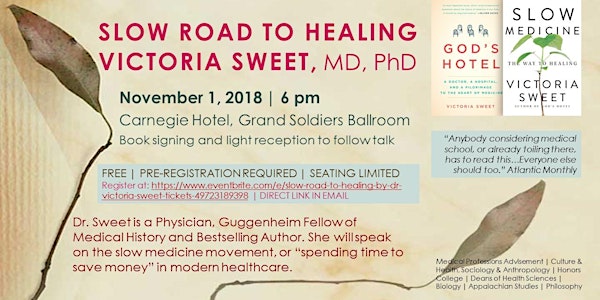 Slow Road to Healing by Dr. Victoria Sweet