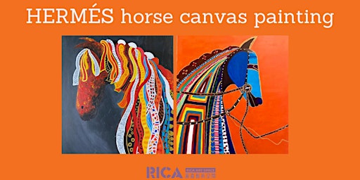 HERMÉS horse canvas painting workshop primary image