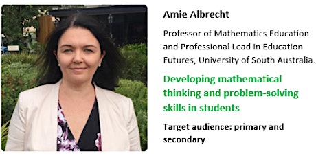 Numeracy Masterclass with Professor Amie Albrecht primary image
