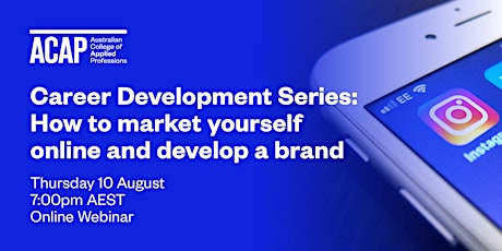 Imagen principal de Career Development Series: How to market yourself online & develop a brand