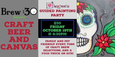 Craft Beer and Canvas: Guided Painting Party! Craft Beer and Canvas: Guided Painting Party!