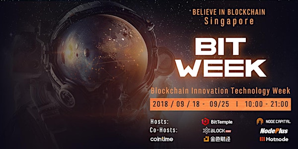 BIT Week  Blockchain Innovation Technology Week-Singapore