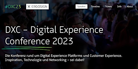 DXC - Digital Experience Conference 2023